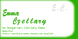 emma czellary business card